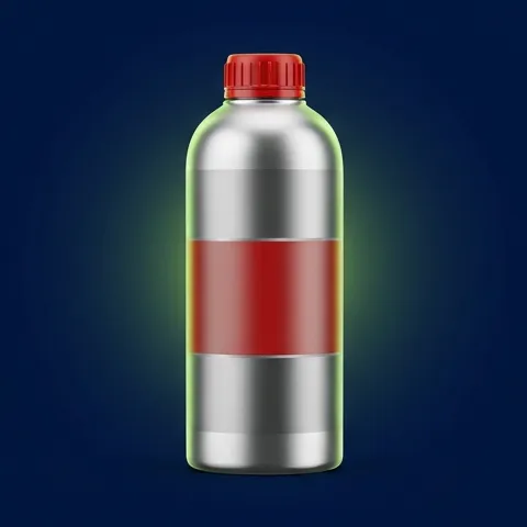 Botella metálica de aceite sintético, 1 litro